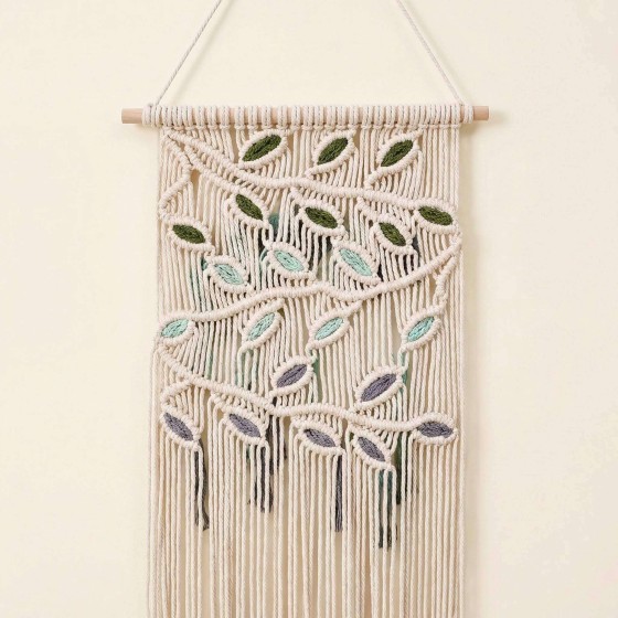 Macrame Woven Wall Hanging | Boho Home Decor for Bedroom & Apartment